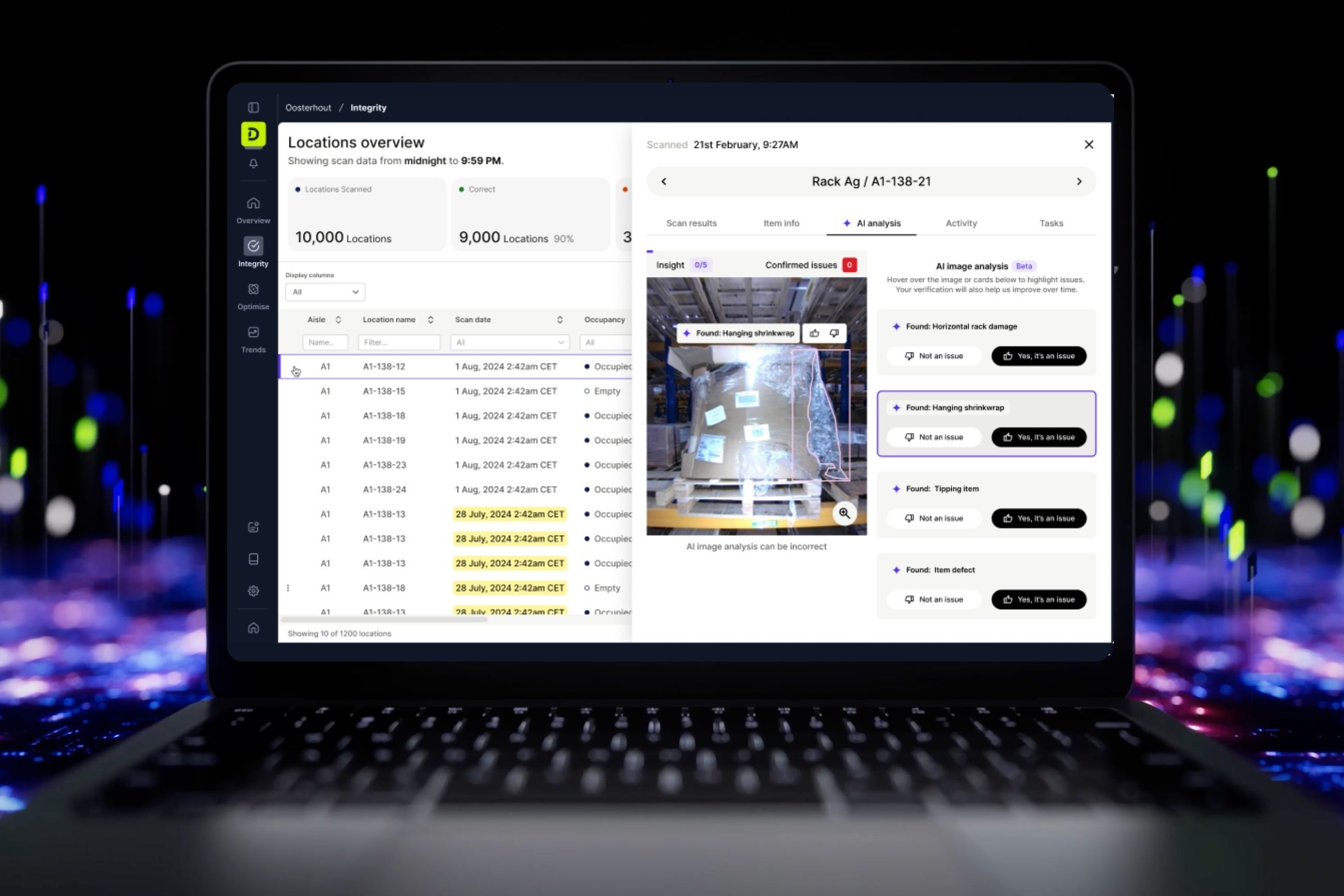 DexoryView_Storage health screen